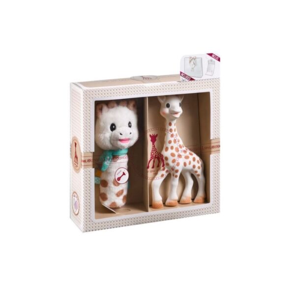 Mi primer set Sophie la girafe + Sonajero peluche Cri-Cri