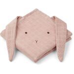 Pack x2 Muselinas Orejas de Conejo Rosa 70x70cm