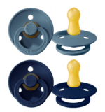 Pack 2 Chupetes BIBS Round 0-6M | Petrol/Deep Space - Imagen 3