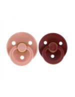 Pack 2 Chupetes BIBS - 6-18M Wine/Peach