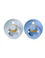 Pack 2 Chupetes BIBS - 0-6M Sky Blue/Baby blue