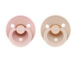 Pack 2 Chupetes BIBS Round 0-6M | Blush/Vanilla - Imagen 6