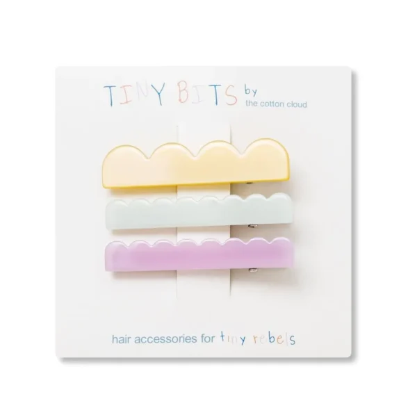 Set x3 clips de pelo | Waves Pastel