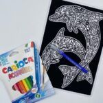 Lámina MINI + rotuladores | VELVET DELFÍN - Imagen 2