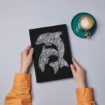 Lámina MINI + rotuladores | VELVET DELFÍN - Imagen 3