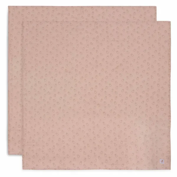 Pack x2 Muselinas 115cm | MIFFY SILHOUETTES WILD ROSE