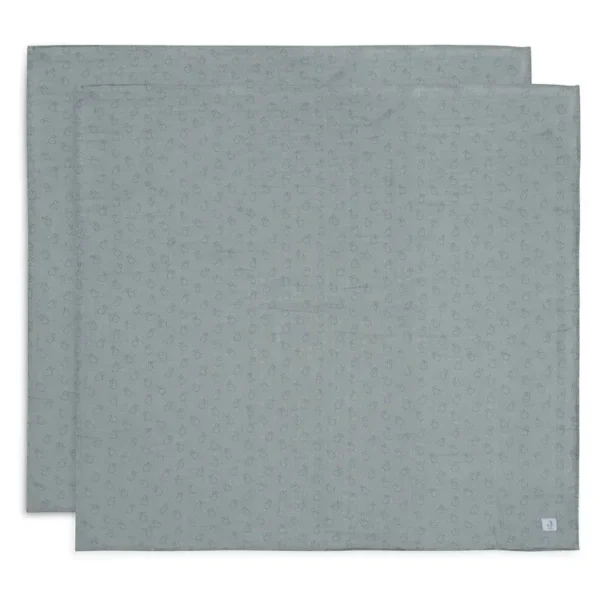 Pack x2 Muselinas 115cm | MIFFY SILHOUETTES SEA GREEN