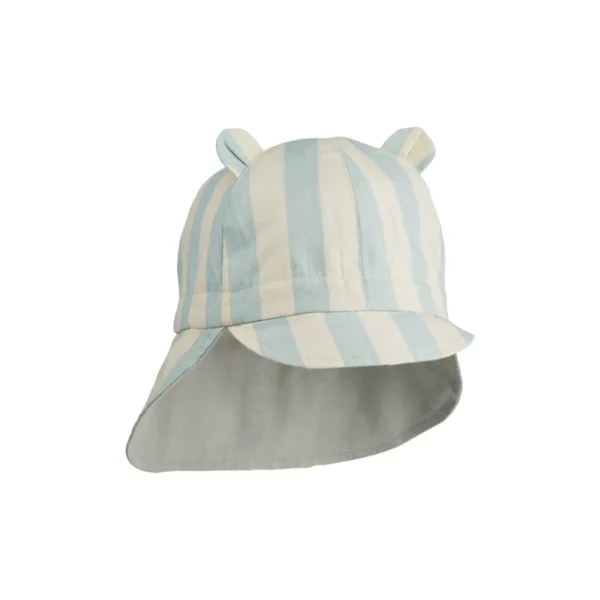 Gorro reversible GORM- Sea blue/sandy