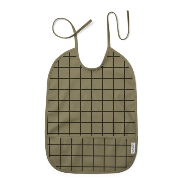 Babero Plastificado Lai | Check Khaki