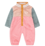 Mono sherpa | COLOR BLOCK ROSA VERDE