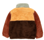 Chaqueta polar l COLOR BLOCK MOSTAZA VERDE - Imagen 2