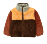 Chaqueta polar l COLOR BLOCK MOSTAZA VERDE