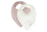 Pack x2 Baberos bandana - BIB MUSLIN | Wild rose/Oatmeal