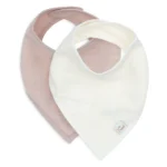 Pack x2 Baberos bandana - BIB MUSLIN | Wild rose/Oatmeal