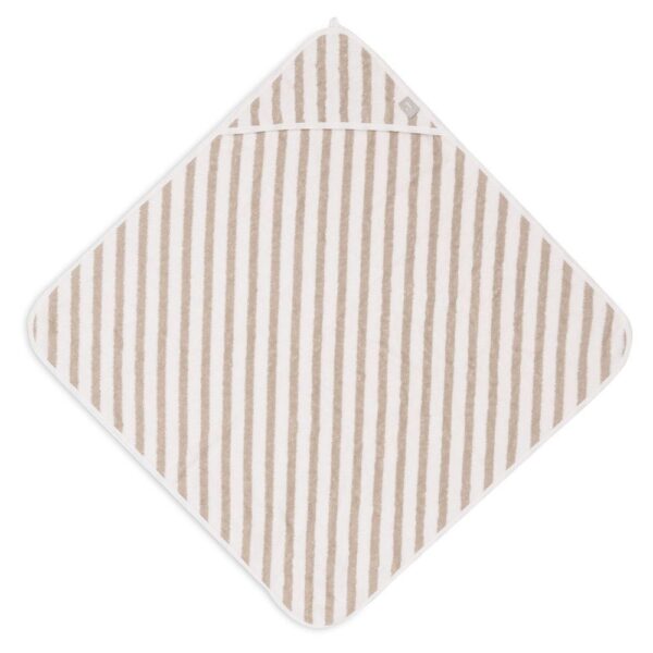 Capa de baño 75x75 | STRIPE TERRY | Olive Green - GOTS 100% algodón orgánico