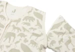 Saco dormir mangas extraíbles 90cm | Animals - Olive Green - Imagen 5