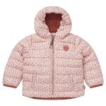 Abrigo peluche interior LABELLE | Rosa floral