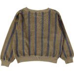 Sudadera velvet - BONMOT rayas Taupe - Imagen 2