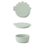 Bol grande con tapa | CHARLOT 16cm - Dino Dusty Mint
