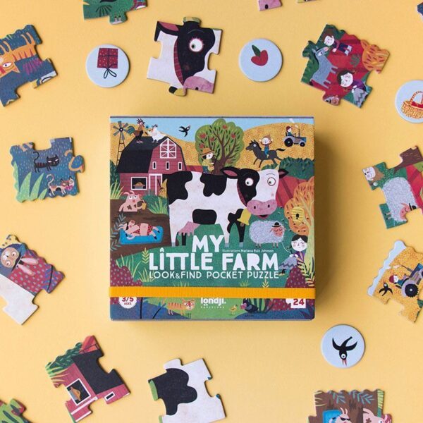 Puzzle bolsillo 24 piezas | MY LITTLE FARM