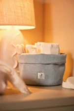 Cesta para cambiador - Cosy Knit | Sea Green - Imagen 2