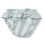 Bañador braguita niña Elise Seersucker - Stripes Mostaza - Imagen 3