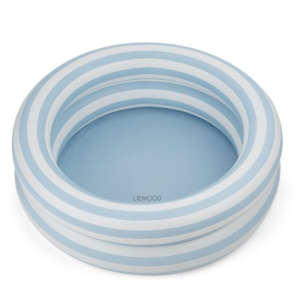Piscina Leonore - Stripe Sea Blue / Creme (43 L)