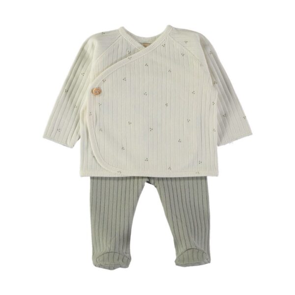 Jubón cruzado + polaina | EASY MAXI RIB DOTS - Forest
