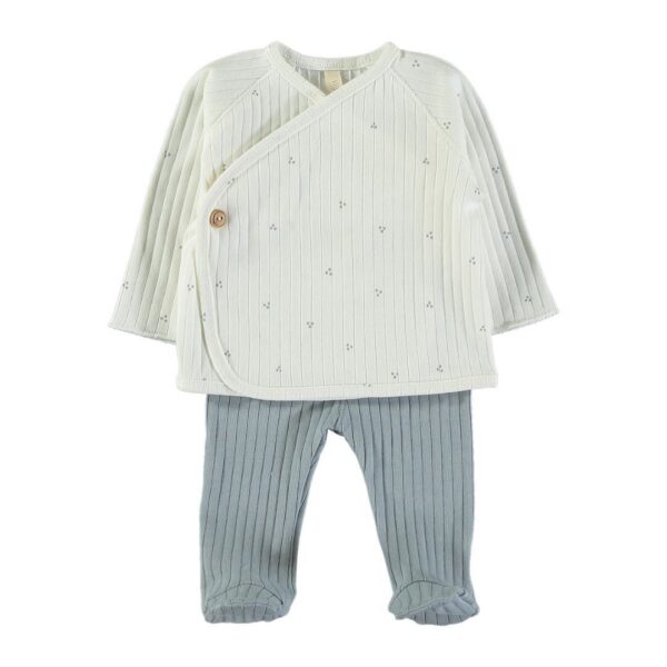 Jubón cruzado + polaina | EASY MAXI RIB DOTS - Breeze