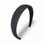 Diadema rígida | Wide Velvet - ANTRACITA