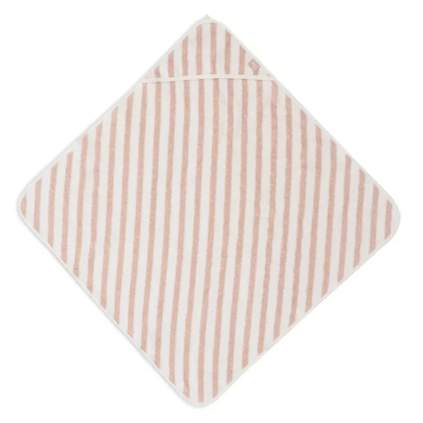 Toalla baño | 75X75cm TERRY STRIPE - WILD ROSE - GOTS 100% algodón orgánico
