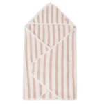 Toalla baño | 75X75cm TERRY STRIPE - WILD ROSE - GOTS 100% algodón orgánico - Imagen 3