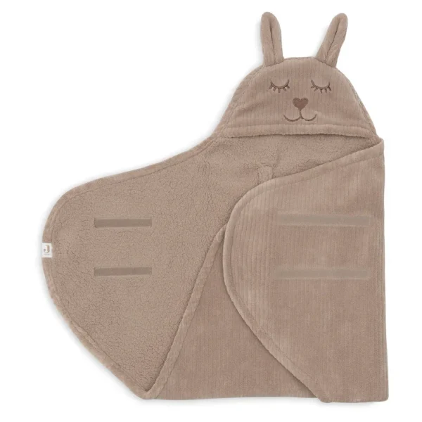 Manta envolvente | BUNNY CLOUDY RIB MILKY COFFEE