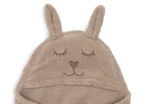 Manta envolvente | BUNNY CLOUDY RIB MILKY COFFEE - Imagen 4
