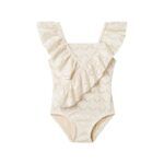 Bañador beige l VOLANTES CALADO FELONY