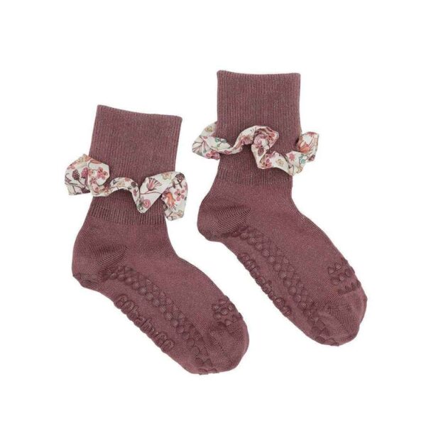 Calcetines Suela ANTIDESLIZANTES Bambú Liberty | MISTY PLUM