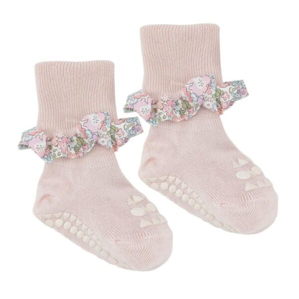 Calcetines Suela ANTIDESLIZANTES Bambú Liberty | SOFT PINK