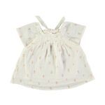 Vestido muselina blanco flores