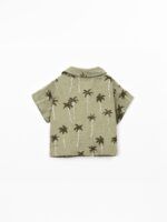 CAMISA ESTAMPADA | TEXTURES KHAKI - Imagen 3