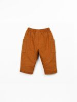 PANTALON LARGO JERSEY OCRE - Imagen 3