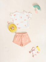 SHORT FELPA ROSA CORAL - Imagen 2