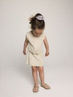 Blusa lino con nudo atado l BEIGE - Imagen 6
