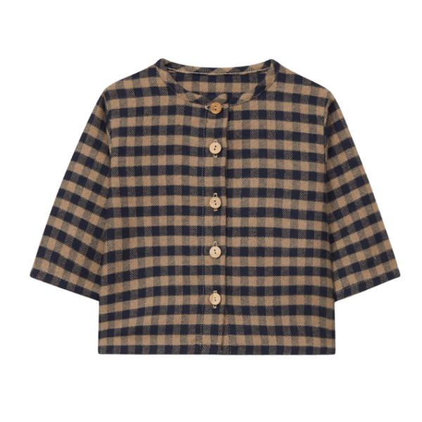 Camisa sarga vichy | Indigo