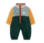 Mono sherpa | COLOR BLOCK GRIS VERDE