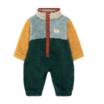 Mono sherpa | COLOR BLOCK GRIS VERDE