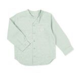 Camisa lino m.larga VERDE - Imagen 2