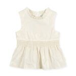 Blusa lino lamé CRUDO/DORADO