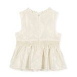 Blusa lino lamé CRUDO/DORADO - Imagen 3