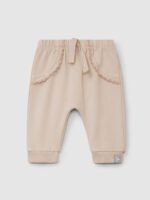 Pantalón | Felpa volantes bordados