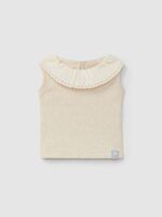 Camiseta con cuello de volante inglés - Imagen 2